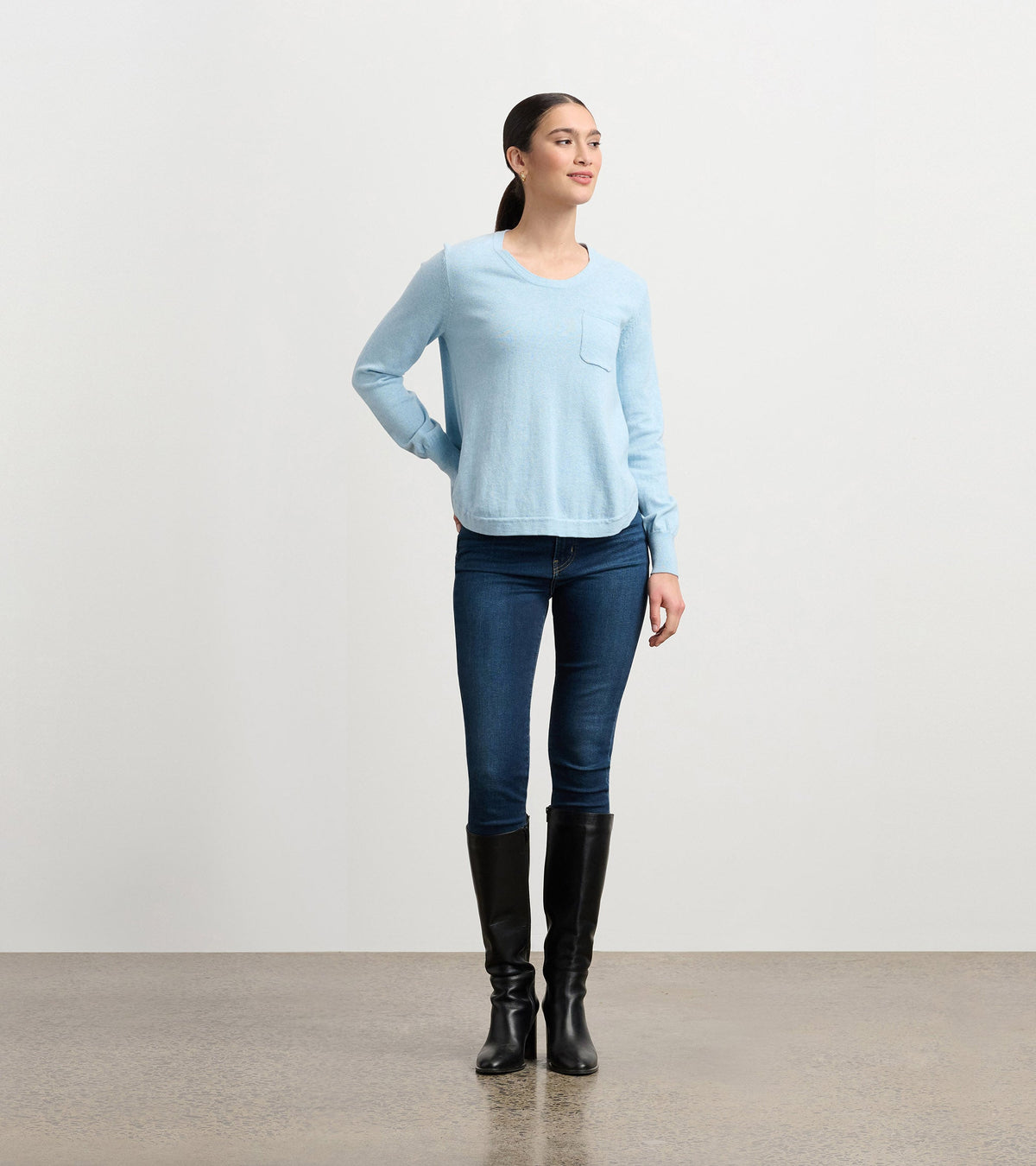 Jessie Sweater - Denim Melange - Hatley Women