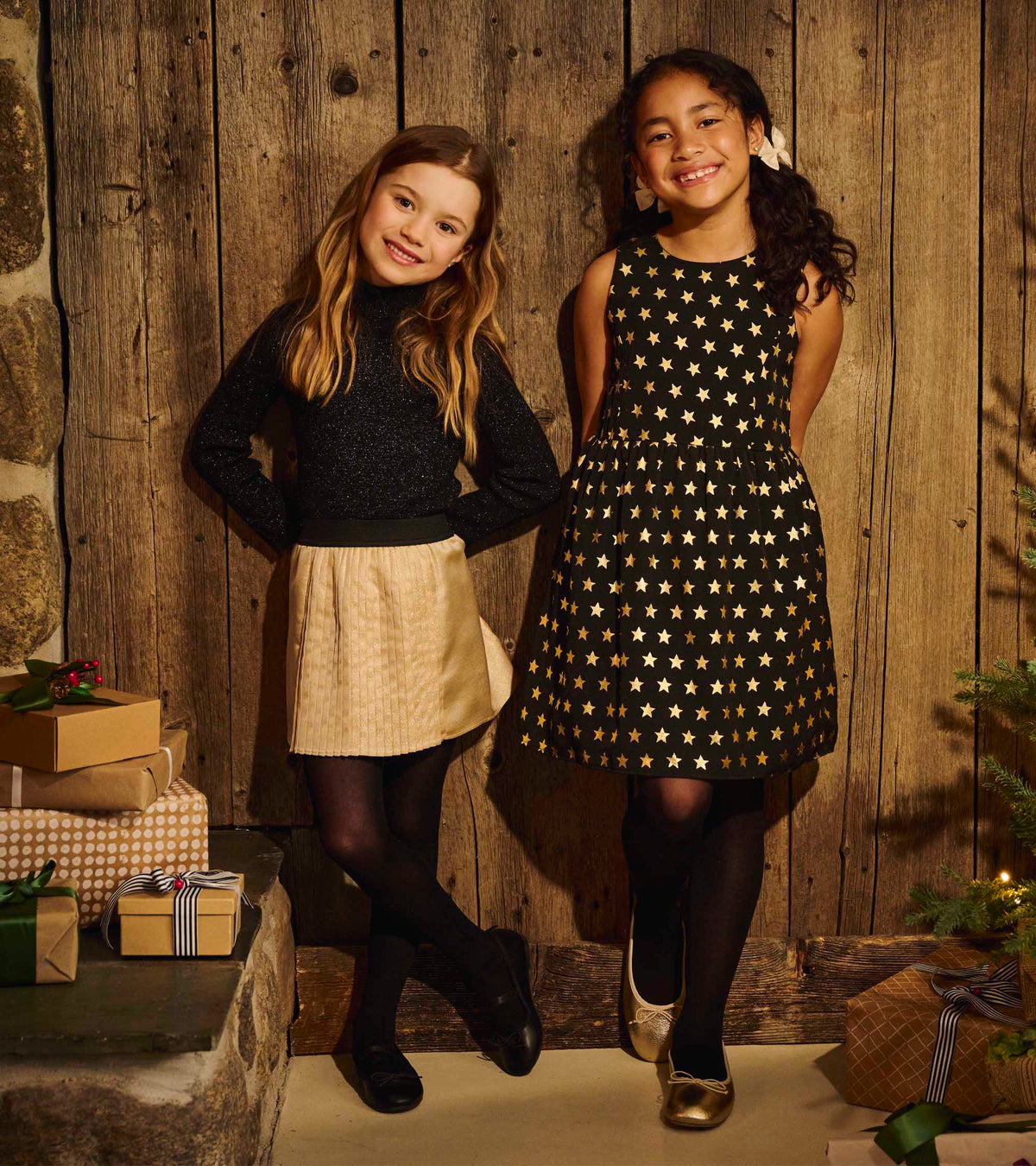 Girls Gold Pleated Fun Skirt - Hatley Girls