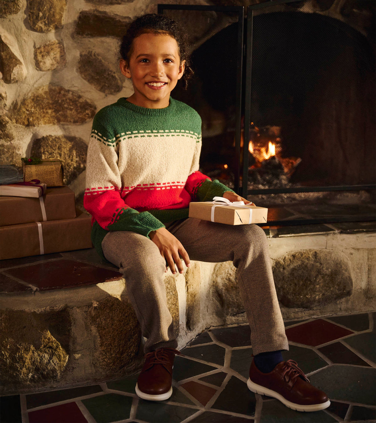 Boys Holiday Combo Crew Neck Sweater - Hatley Boys