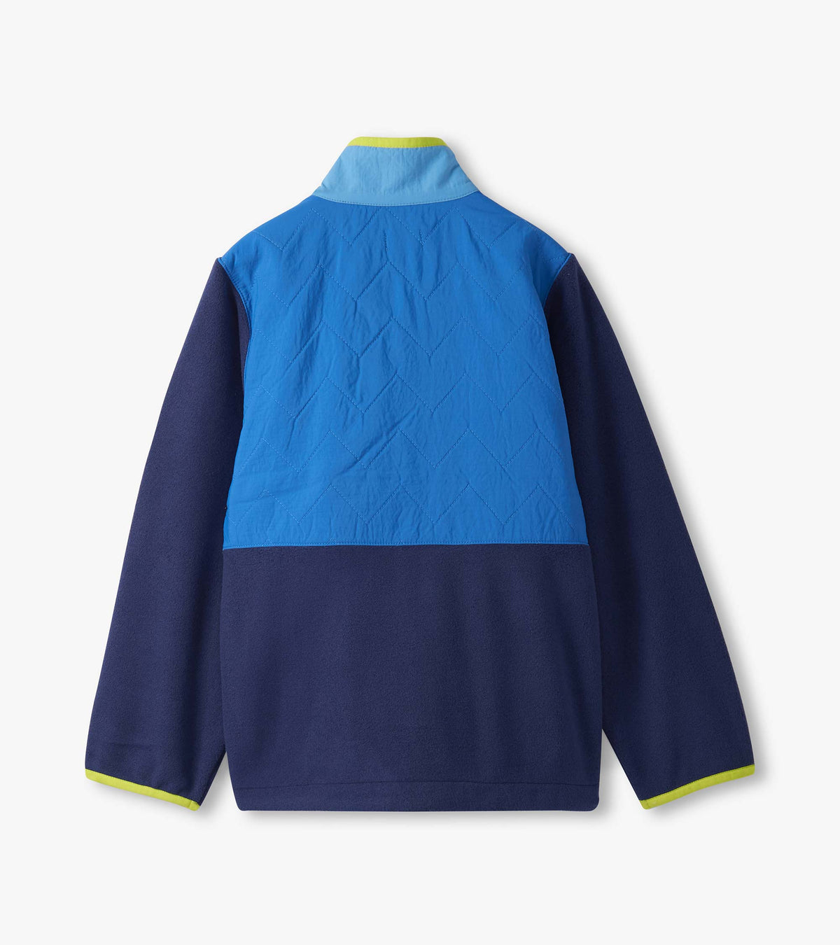 Boys Blue Color Block Polar Fleece Jacket - Hatley Boys