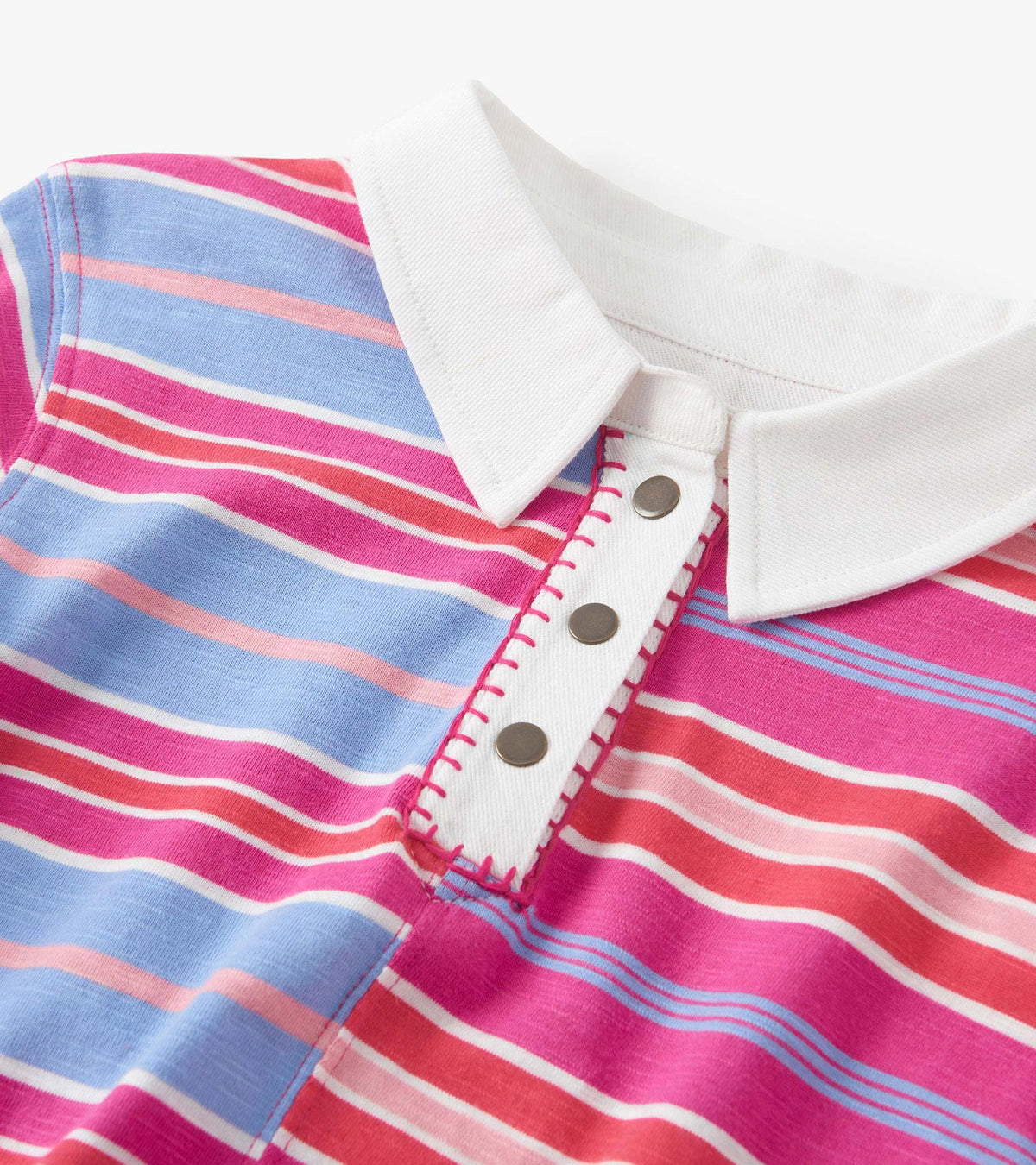 Girls Mixed Stripes Polo Dress - Hatley Girls