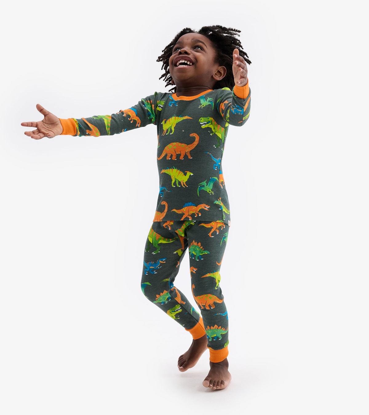 Colorblock Dino Pajama Set - Hatley Boys
