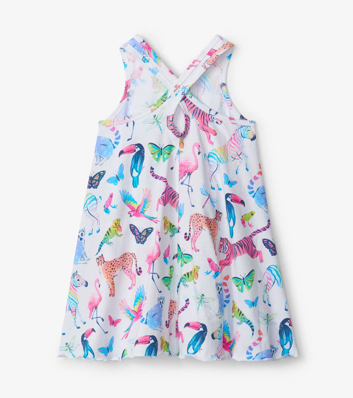Watercolor Jungle Trapeze Dress - Hatley Girls