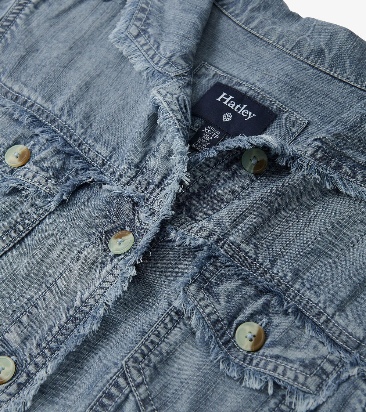 Tencel Jacket - Blue Acid Wash - Hatley Women
