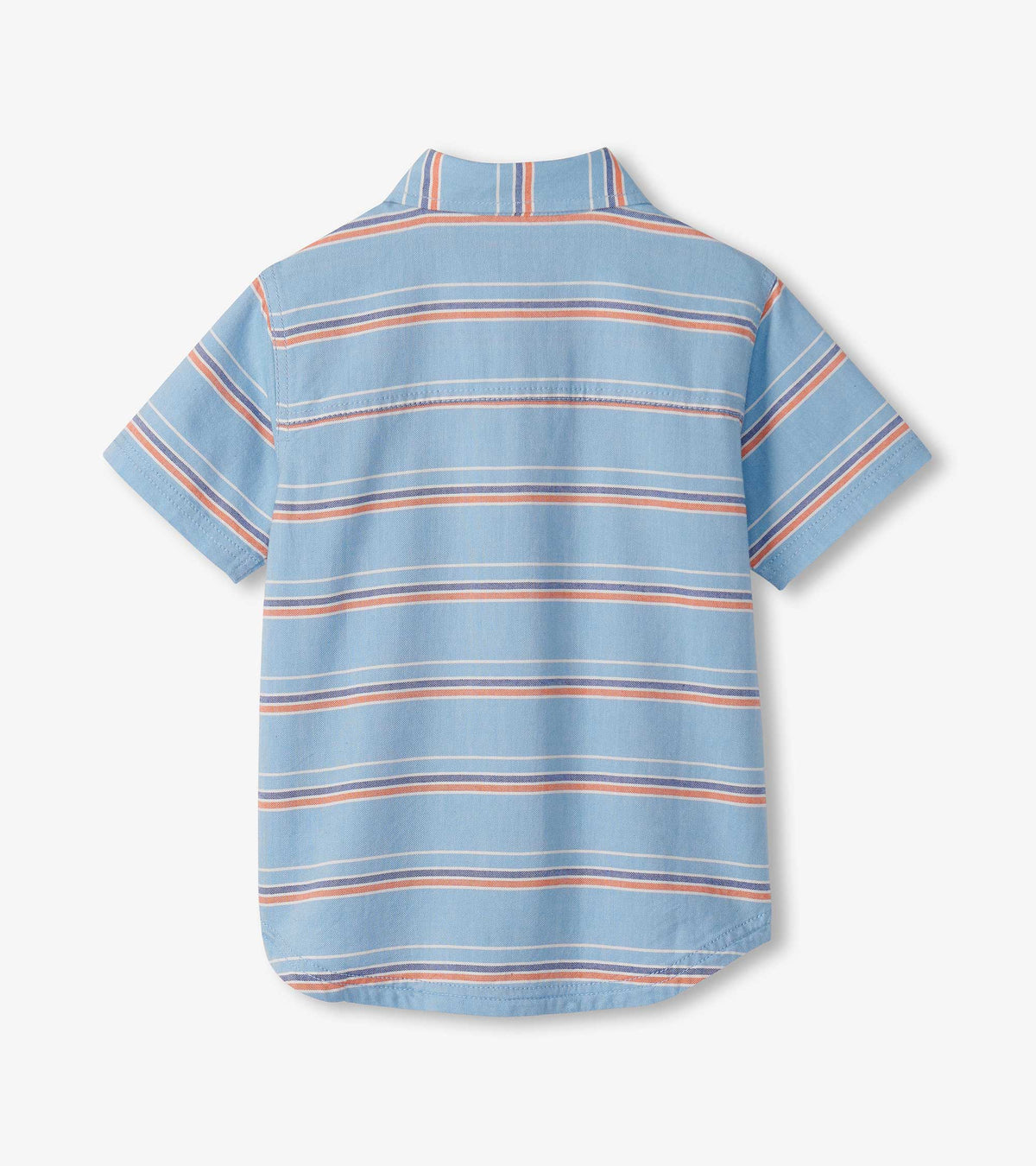Boys Striped Blue Button Down Shirt - Hatley Boys