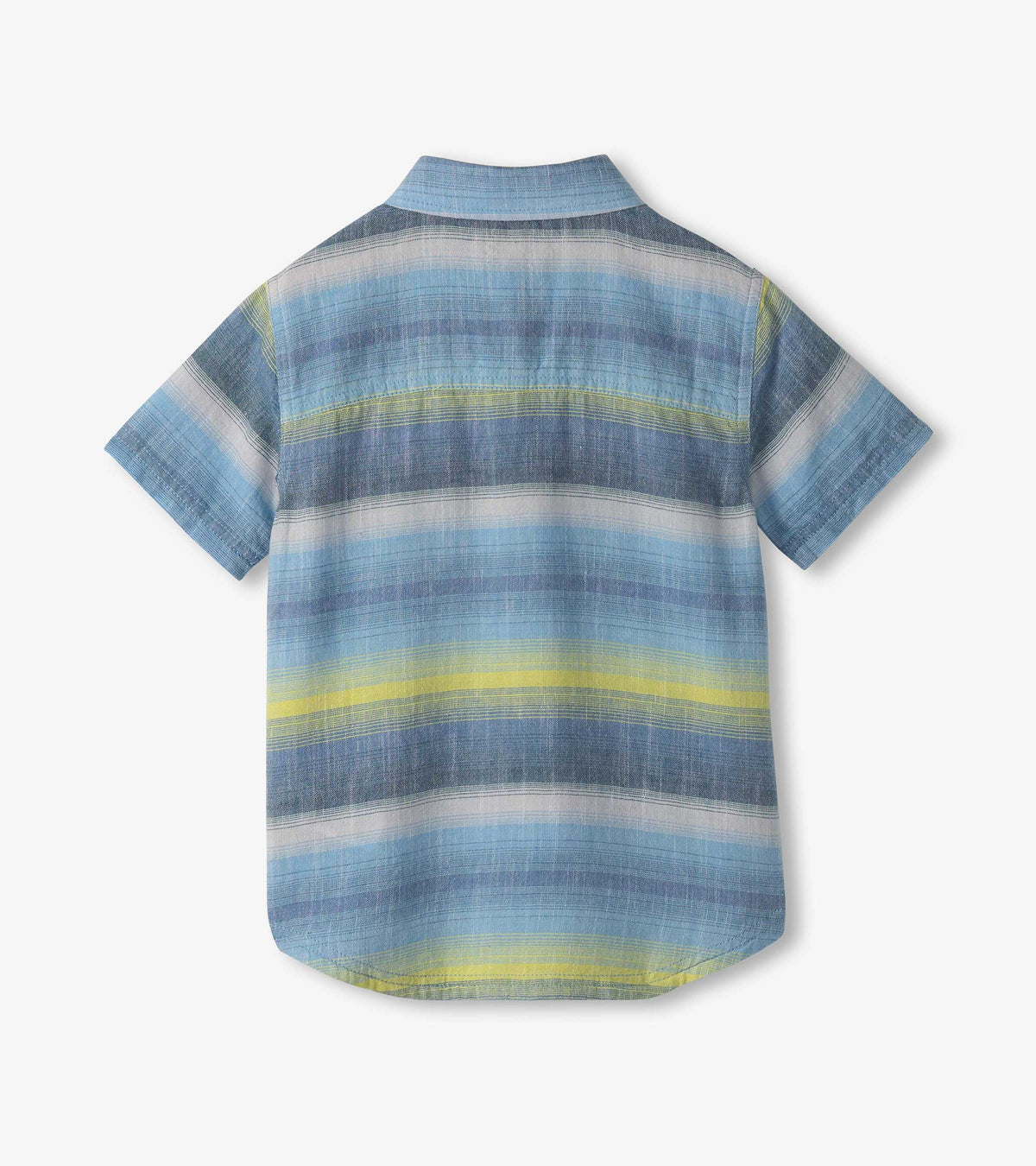 Boys Lime Green Stripes Button Down Shirt - Hatley Boys