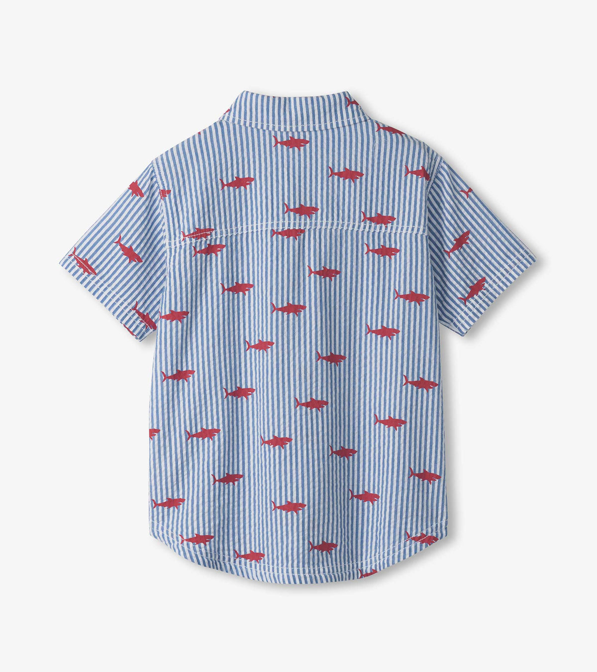 Boys Shark Silhouette Button Down Shirt - Hatley Boys