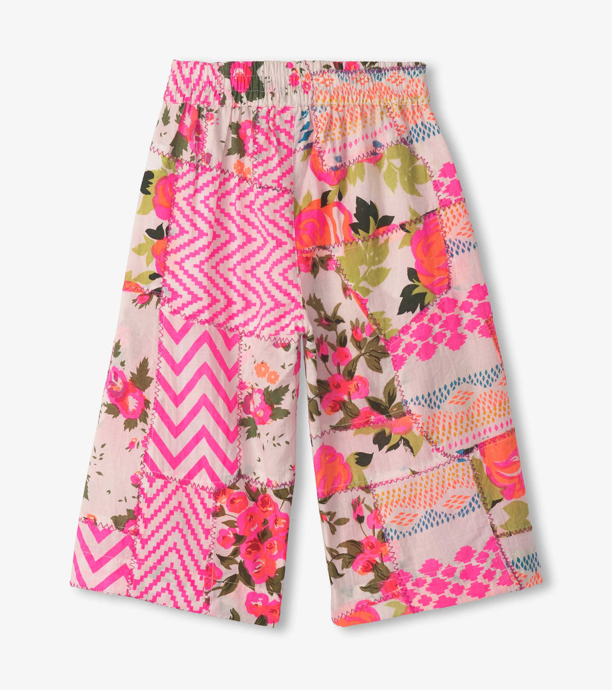 Girls Floral Patchwork Cropped Culottes - Hatley Girls