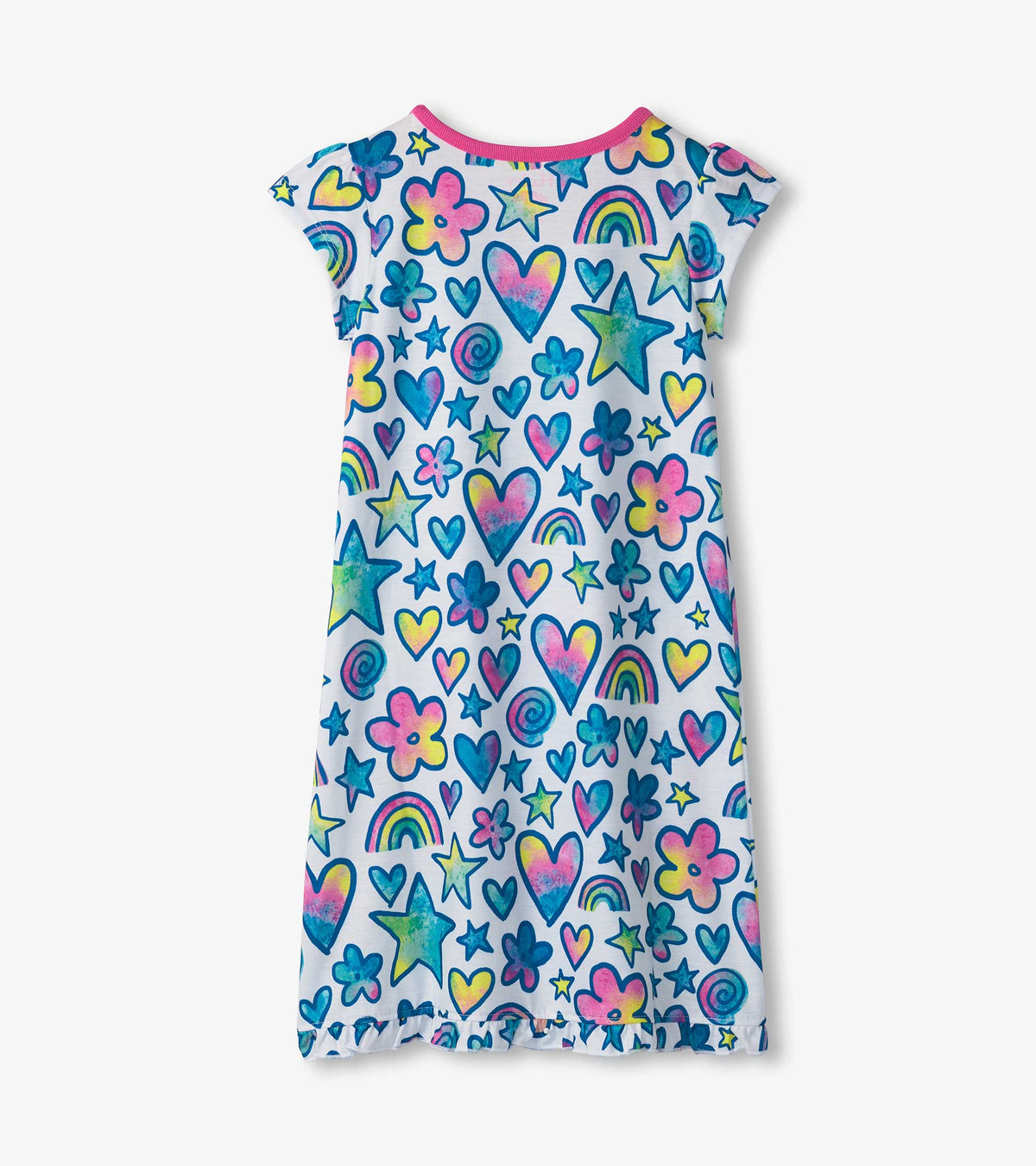Girls Watercolor Doodles Nightdress - Hatley Girls