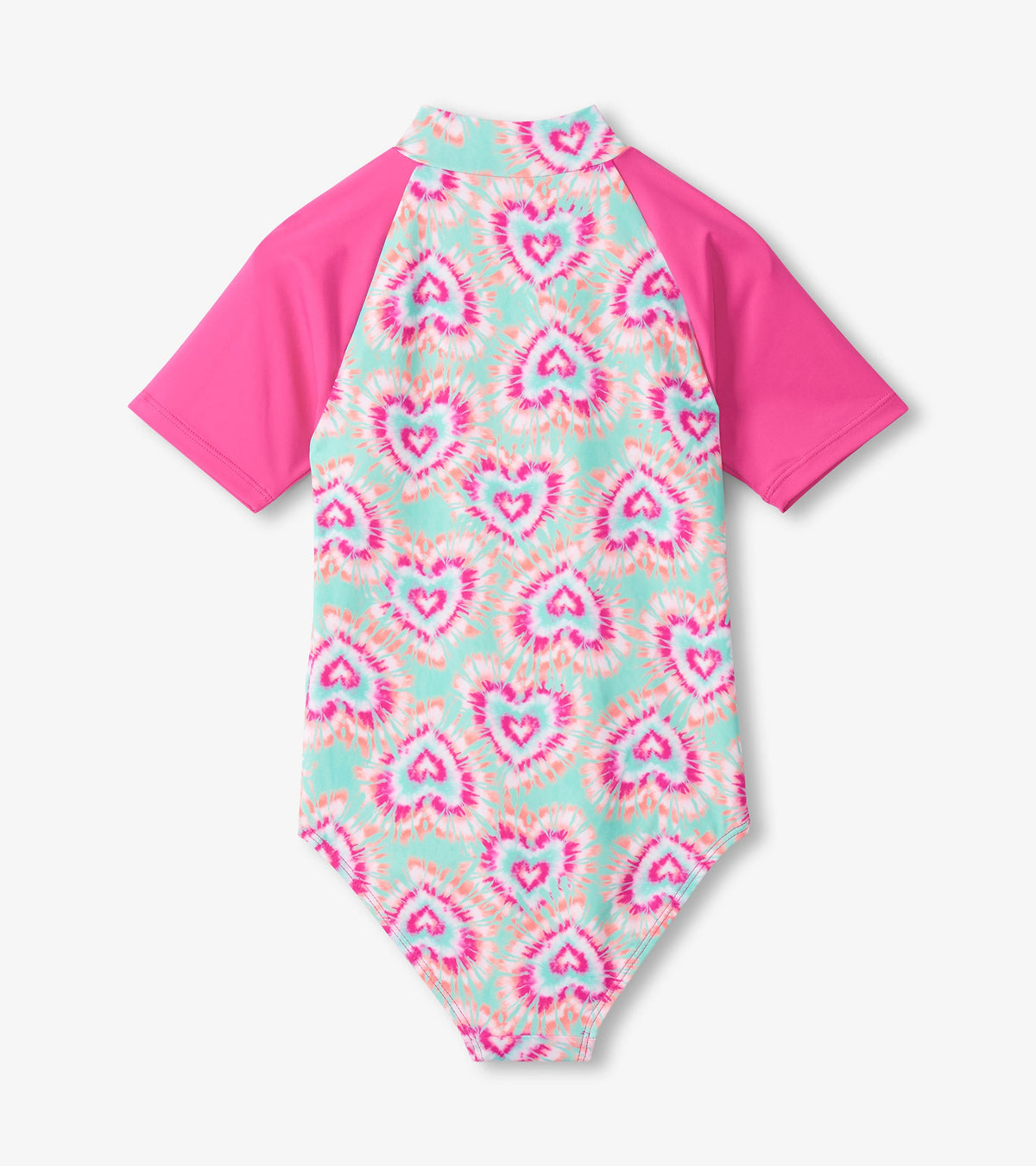 Girls Hearts One-Piece Rashguard Swimsuit - Hatley Girls
