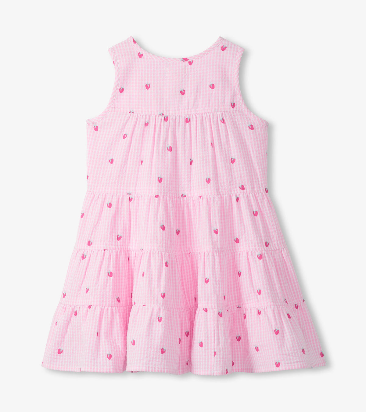 Girls Gingham Berries Tiered Dress - Hatley Girls