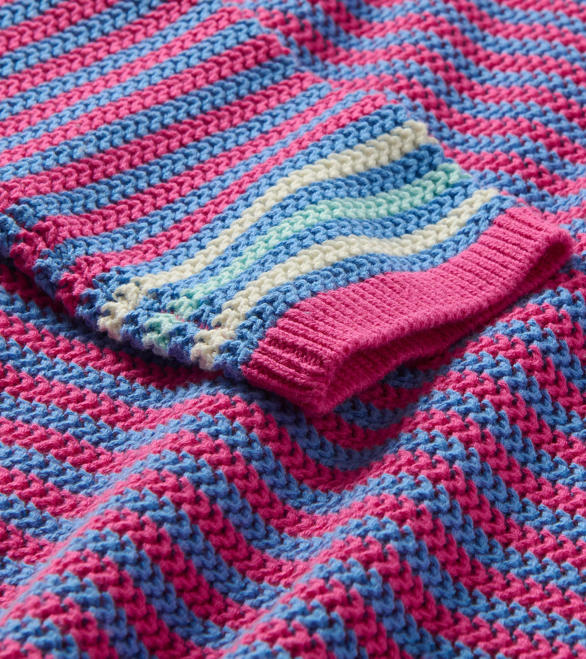 Pointelle Stripe Sweater - South East Summer - Hatley Women