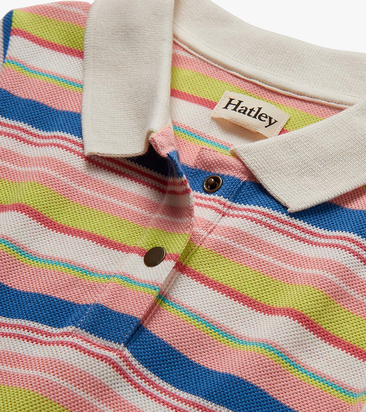 Girls Vintage Camp Stripe Pique Polo Dress - Hatley Girls