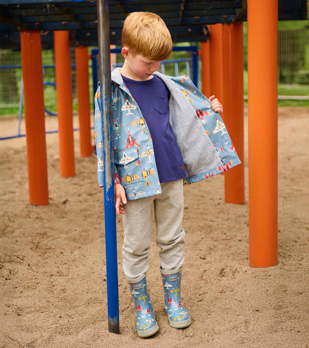 Boys Airplanes Rain Jacket - Hatley Boys