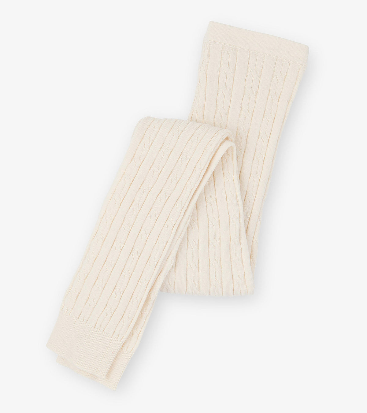 Girls Cream Cable Knit Tights - Hatley Girls