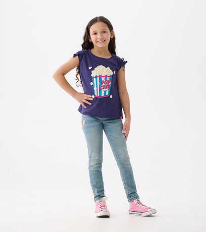 Girls Pretty Patches Stretch Jeans - Hatley Girls