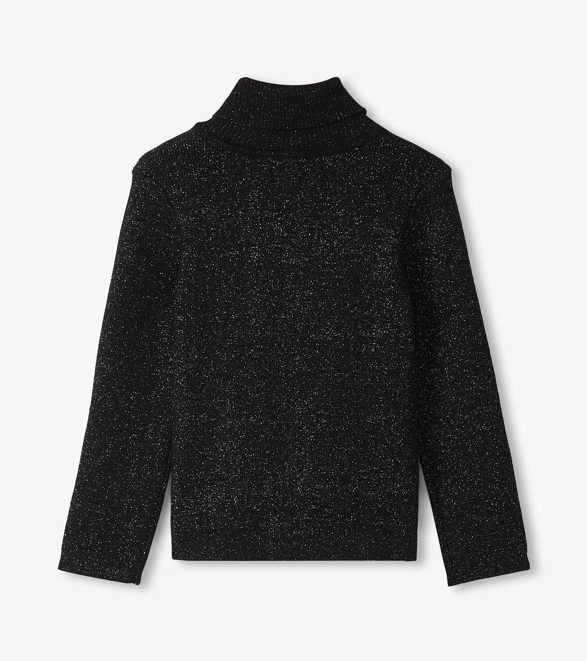 Girls Black Glitter Turtleneck - Hatley Girls