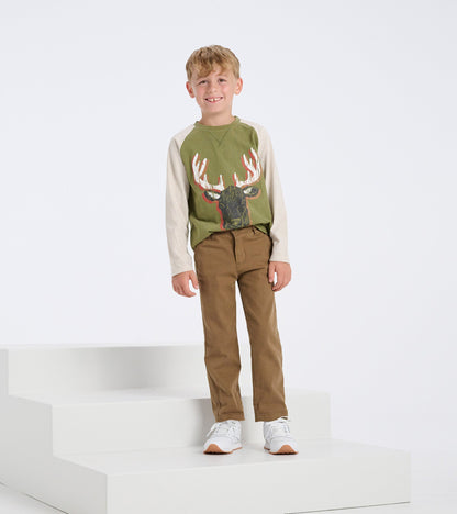 Boys Khaki Twill Pants - Hatley Boys