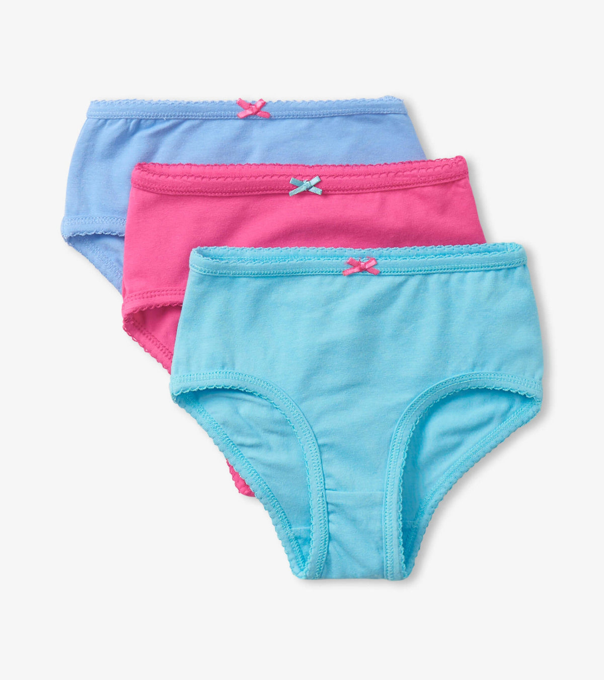 Classic Solids Girls Brief Underwear 3 Pack - Hatley Girls