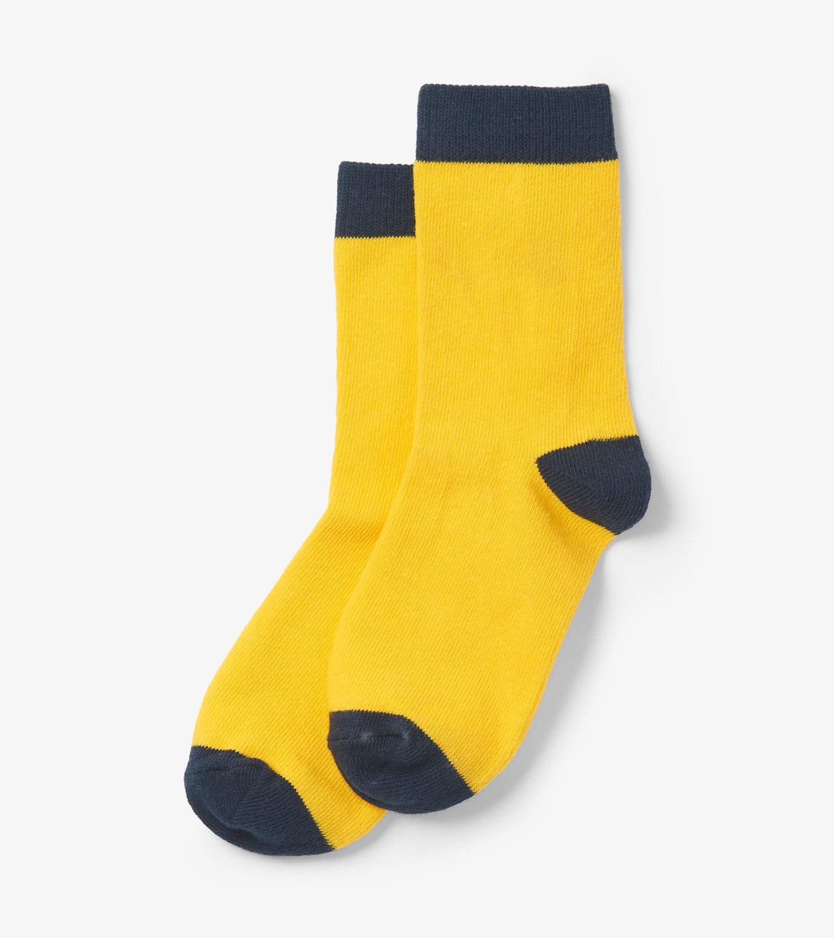 Kids Yellow & Navy Crew Socks - Hatley Boys