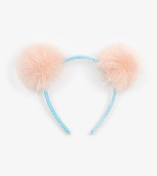 Fluffy Pink Pom Poms Headband - Hatley Girls
