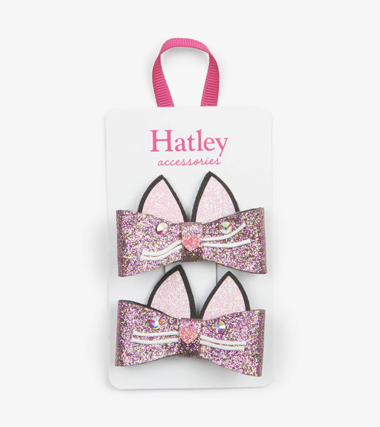 Glitter Kitties Hair Clips - Hatley Girls