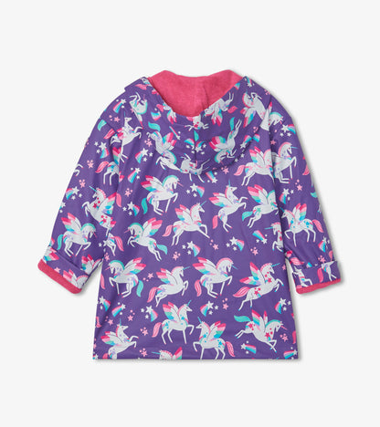 Girls Unicorn Button-Up Raincoat - Hatley Girls