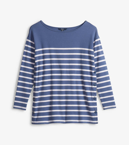 Ali Breton Top - Indigo Stripes - Hatley Women