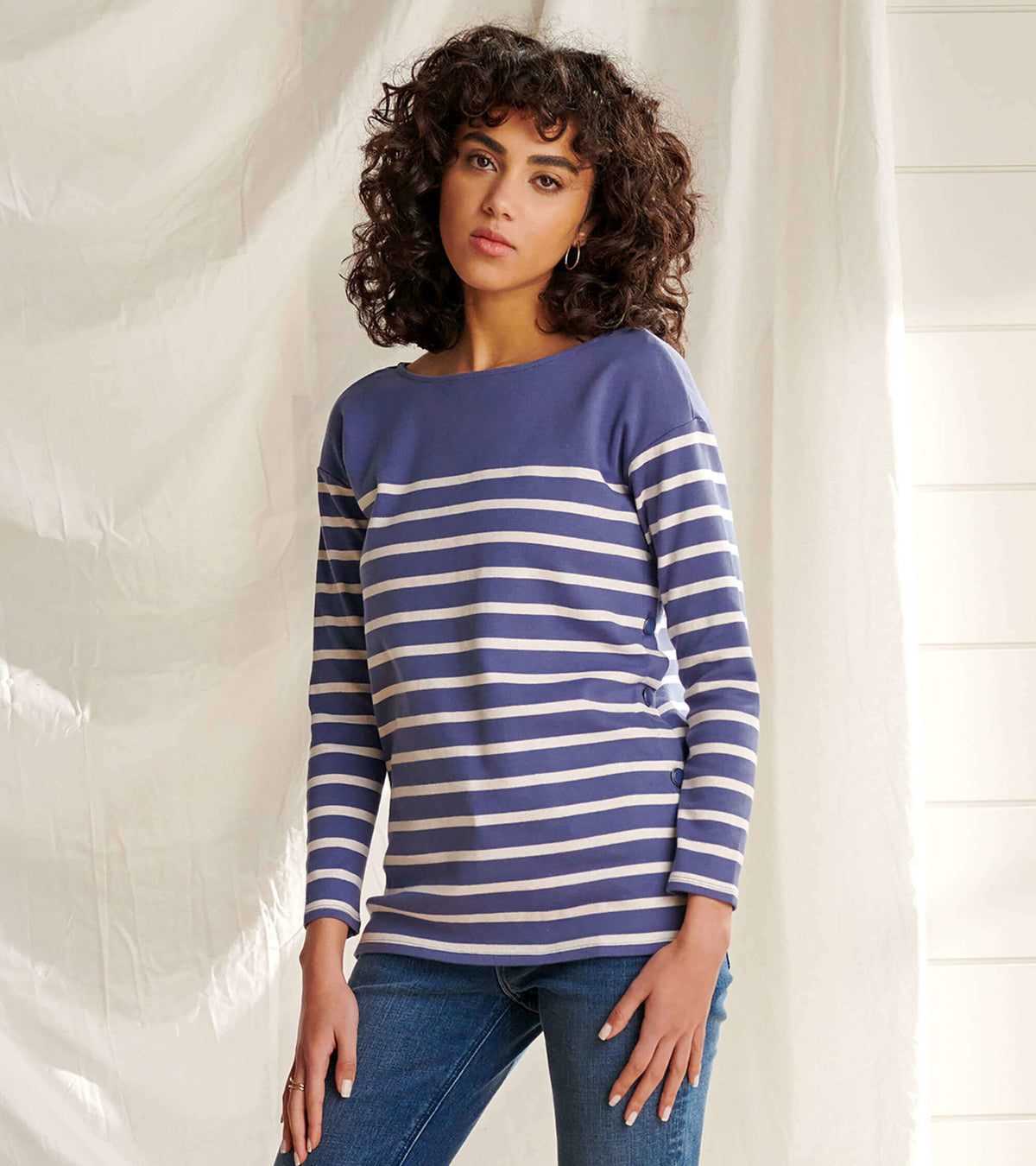 Ali Breton Top - Indigo Stripes - Hatley Women