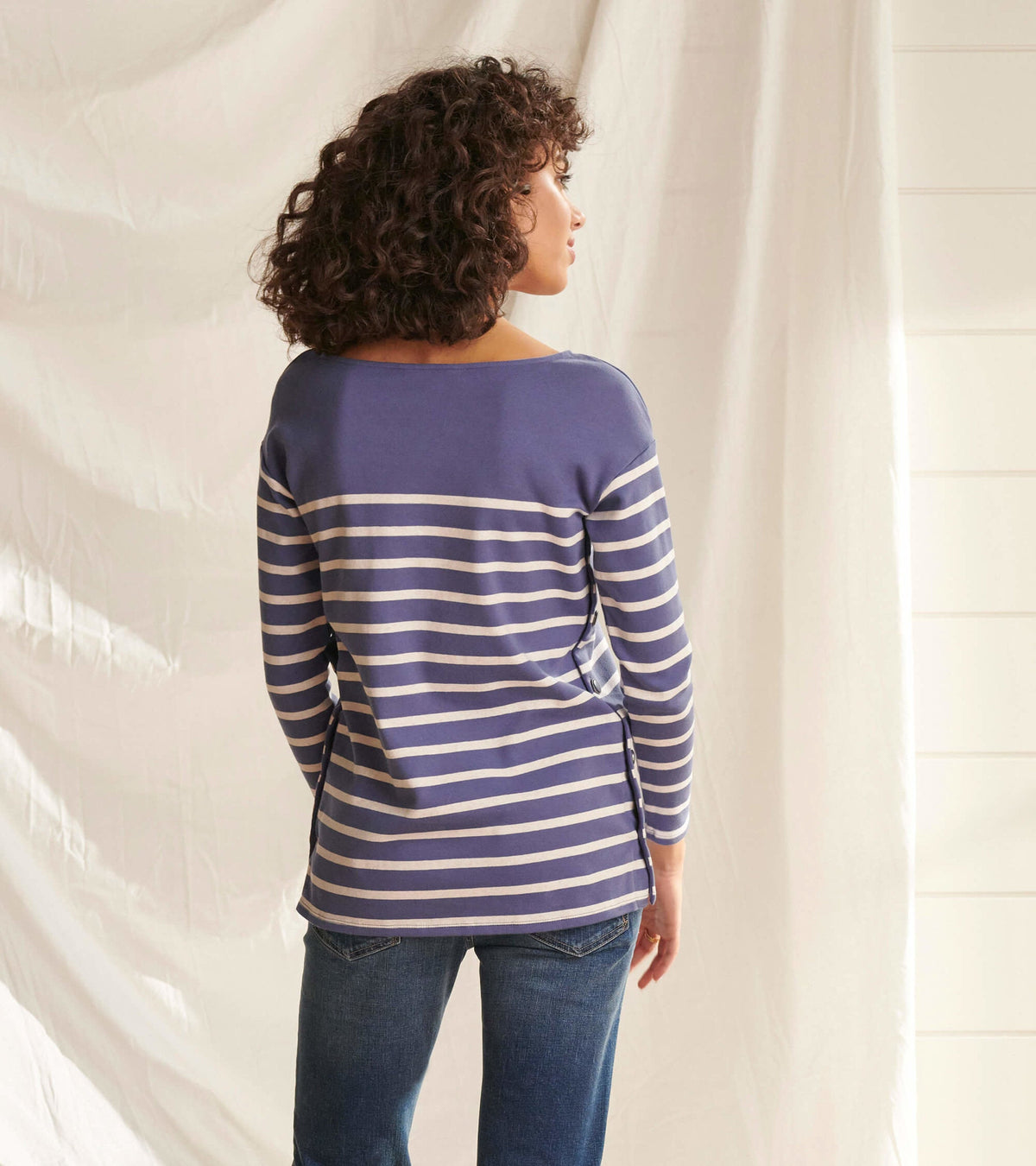 Ali Breton Top - Indigo Stripes - Hatley Women