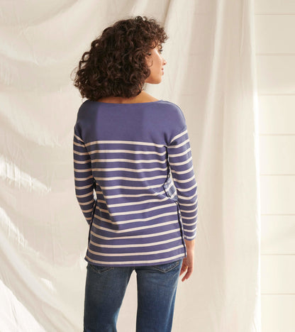Ali Breton Top - Indigo Stripes - Hatley Women