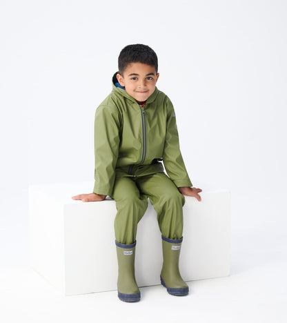 Kids Forest Green Matte Rain Boots - Hatley Boys|Girls