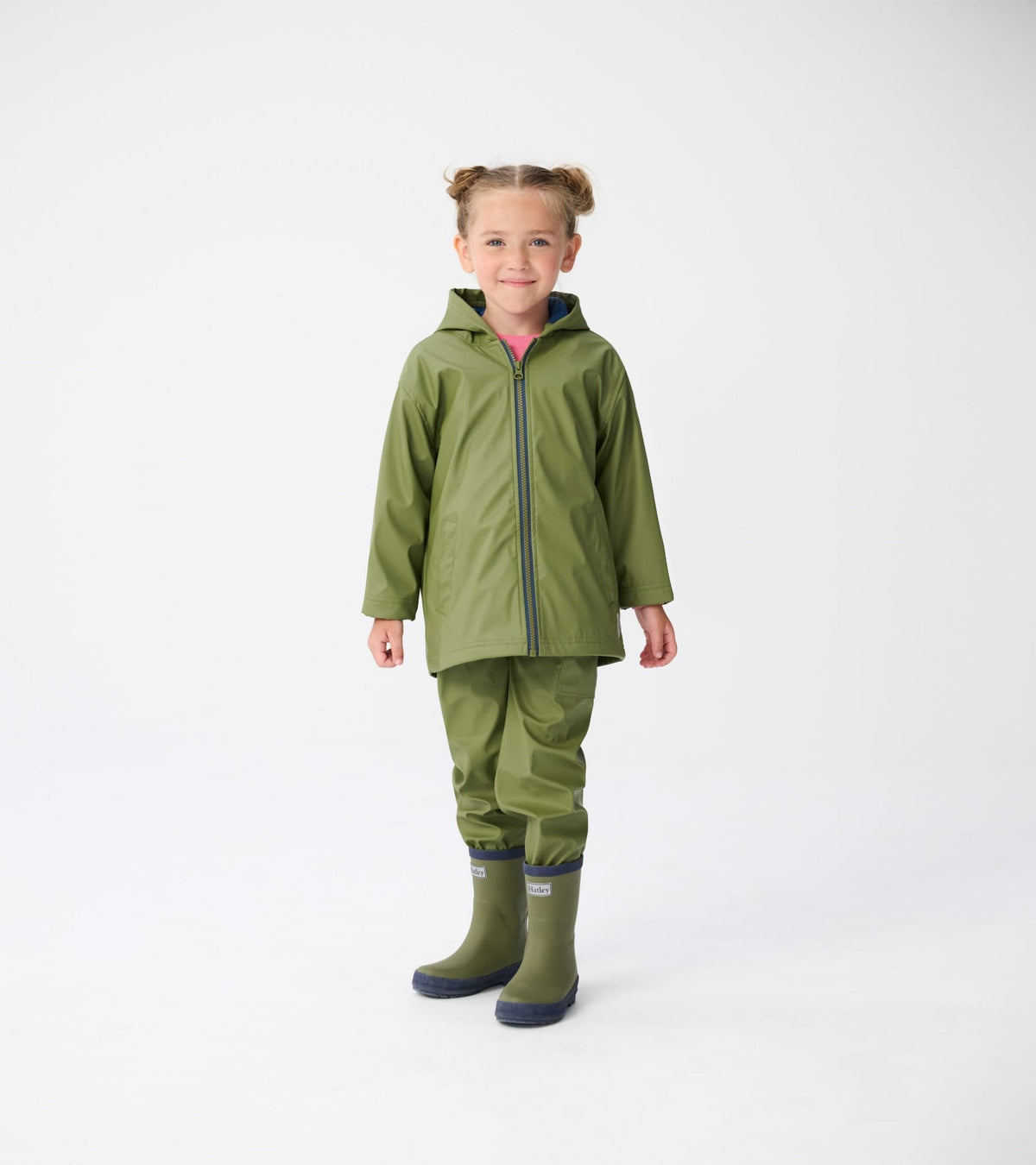 Kids Forest Green Matte Rain Boots - Hatley Boys|Girls