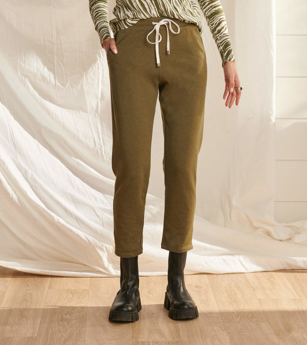 Adrien Jogger - Loden Green Melange - Hatley Women