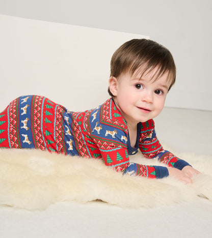 Baby Bulldog Fair Isle Bamboo Footed Sleeper - Hatley Baby & Toddler