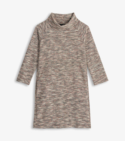 Draped Collar Dress - Heather Grey - Hatley Women