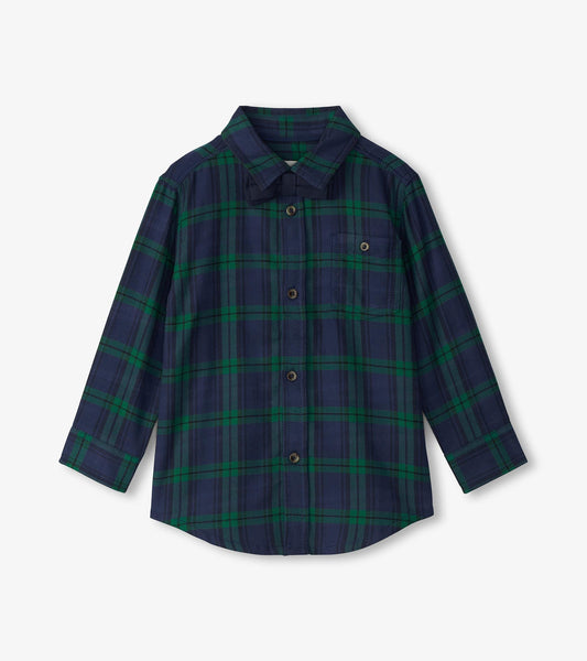 Boys Blackwatch Plaid Button Down Shirt - Hatley Boys