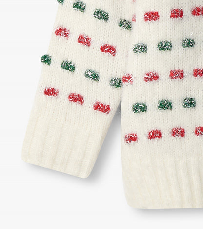 Girls Holiday Basket Weave Sweater - Hatley Girls