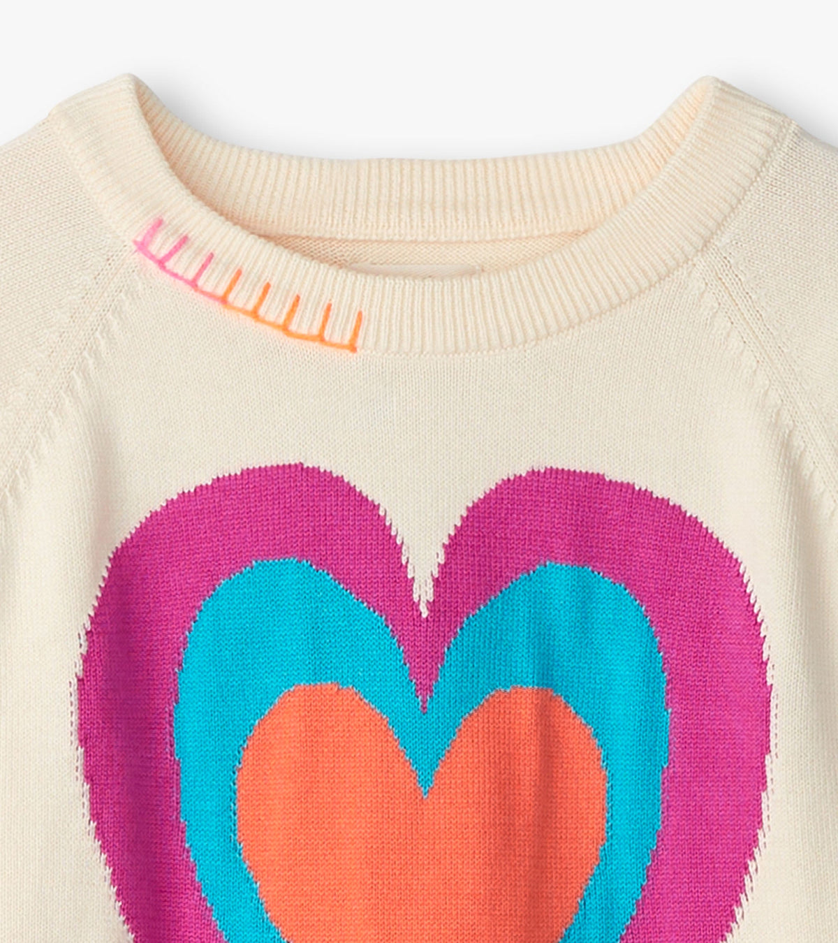 Girls Layered Hearts Sweater - Hatley Girls