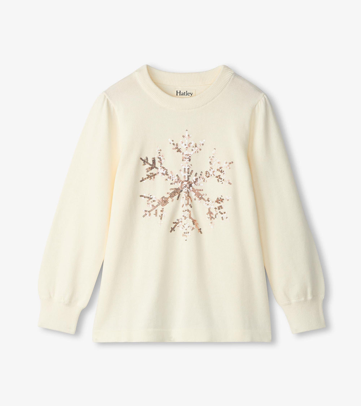 Girls Snowflake Pullover Sweater - Hatley Girls