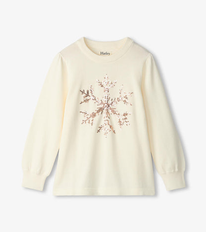 Girls Snowflake Pullover Sweater - Hatley Girls