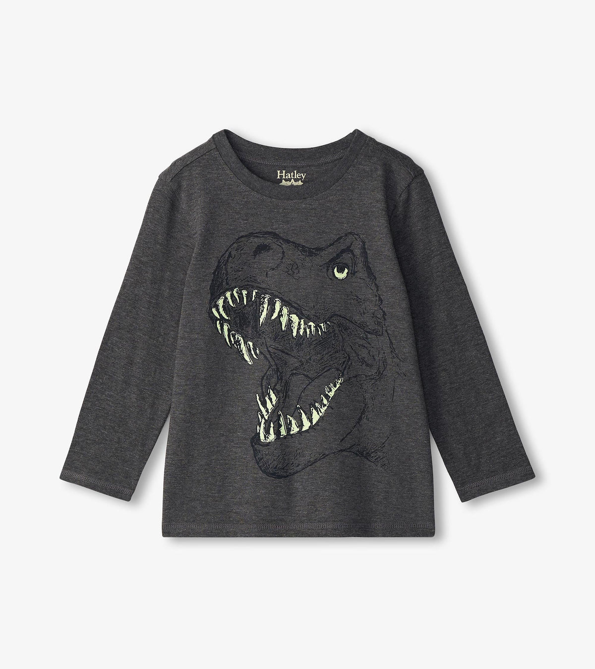 Boys T-Rex Glow in the Dark Long Sleeve T-Shirt - Hatley Boys