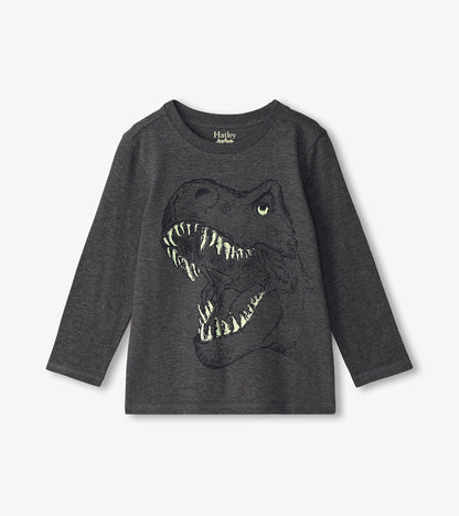 Boys T-Rex Glow in the Dark Long Sleeve T-Shirt - Hatley Boys