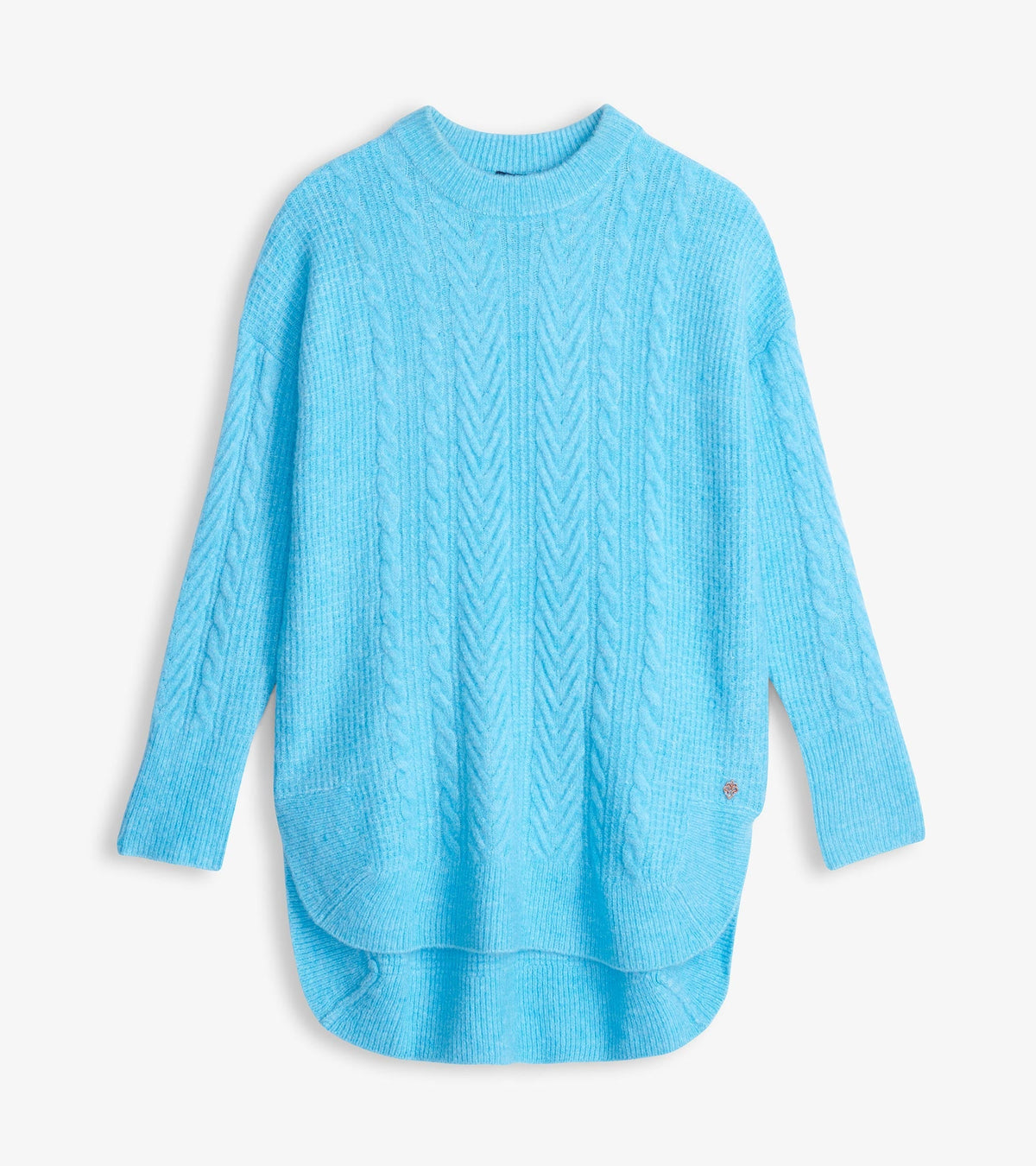 Cable Knit Tunic - Sky Blue - Hatley Women