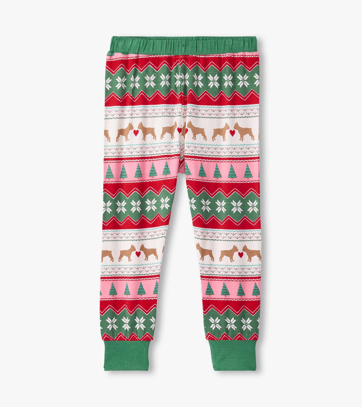 Girls Puppy Hearts Fair Isle Bamboo Pajama Set - Hatley Girls