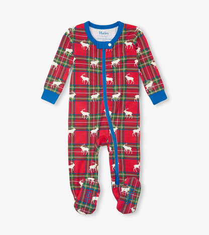 Baby Elk Plaid Cotton Footed Sleeper - Hatley Baby & Toddler