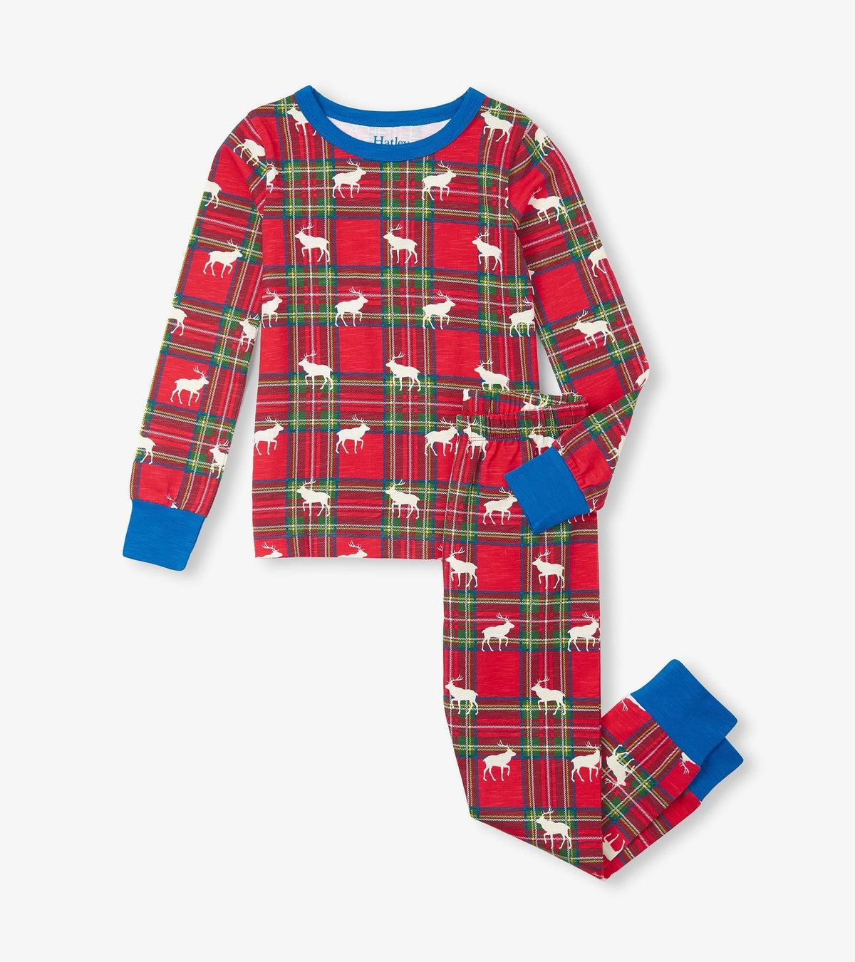 Boys Elk Plaid Pajama Set - Hatley Boys