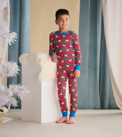 Boys Elk Plaid Pajama Set - Hatley Boys
