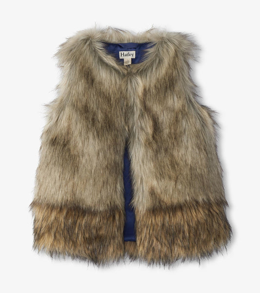 Girls Faux Fur Vest - Hatley Girls
