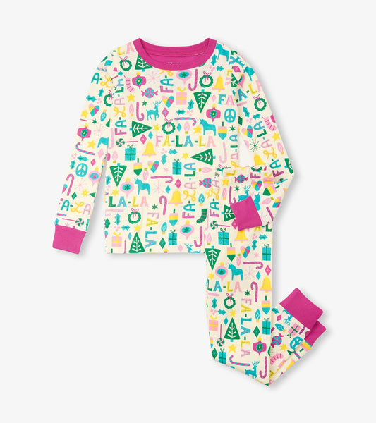 Girls Pink Falala Pajama Set - Hatley Girls